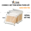 Combo 5 Bịt Tăm Bông Thân Gỗ Hai Đầu - BTBTG