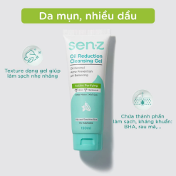 Sữa Rửa Mặt Senz Aqua Boost Cleansing Gel Chiết Xuất Khổ Qua 150ml - Sữa Rửa Mặt Cho Da Dầu Mụn - SRMSKQ