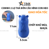 Combo 2 Lọ Heo Thả Bồn Cầu Xanh Đậm - Lọ Khử Mùi Bồn Cầu Diệt Khuẩn Siêu Sạch Tiết Kiệm 10x5.5cm - LTBCCH02