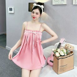 đog bộ latin quần đùi áo dây trơn nhún - DBO5143