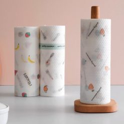 Combo 2 Cuộn Khăn Giấy Lau Bếp Đa Năng Tái Sử Dụng Nhiều Lần 6x6x19.5cm - CKGLDN