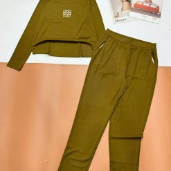 đồ bộ cổ tròn quần dài áo tay dài trơn - DBO5153