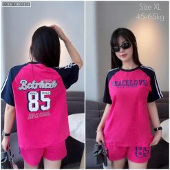 Đồ bộ quần đùi áo tay ngắn in số 85 thể thao - DBO5157