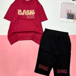 Đồ bộ quần lửng áo tay ngắn in nhiều BASIC - DBO5159