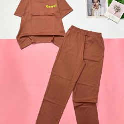 Đồ bộ quần dài áo tay ngắn in chữ - DBO5160