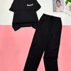 Đồ bộ quần dài áo tay ngắn in chữ - DBO5160