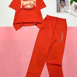 Đồ bộ quần dài áo tay ngắn in chữ POWDER - DBO5162