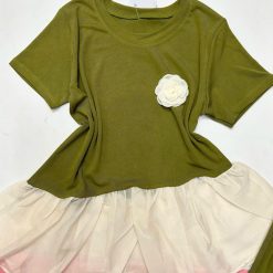 Đồ bộ quần dài áo tay ngắn áo phối ren - DBO5163