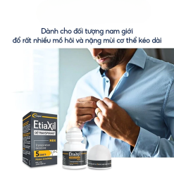 Lăn Khử Mùi EtiaXil Men Màu Xám 15ml - Dành Cho Nam - 3614810005581