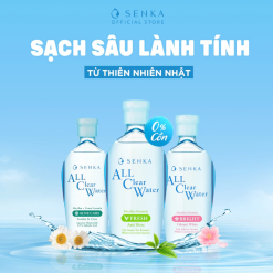 Nước Tẩy Trang Senka All Clear Micellar Fresh Màu Xanh Lá 230ml - Dành Cho Da Dầu Nhờn - 4909978152888