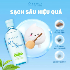 Nước Tẩy Trang Senka All Clear Micellar Fresh Màu Xanh Lá 230ml - Dành Cho Da Dầu Nhờn - 4909978152888