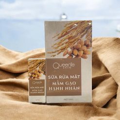 Sữa Rửa Mặt Mầm Gạo Hạnh Nhân Queenie Skin 120g Phiên Bản Mới - 8938513314470