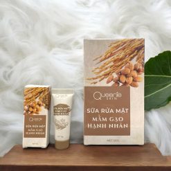 Sữa Rửa Mặt Mầm Gạo Hạnh Nhân Queenie Skin 120g Phiên Bản Mới - 8938513314470