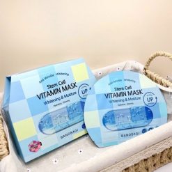 Mặt Nạ Banobagi Màu Xanh Biển Vitamin Mask Whitening & Moisture Hộp 10 Miếng - 8809486365403