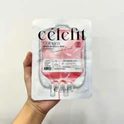 Mặt Nạ Celefit Essential Mask Collagen Màu Hồng Hỗ Trợ Chống Lão Hoá Hộp 10 Miếng - 8809497562556