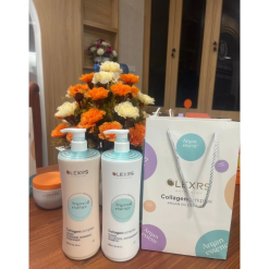 Combo Gội Xả Collagen Olexrs Argan Oil Essence Màu Xanh 500ml - Phiên Bản Mới 2024 - CGXCOMX