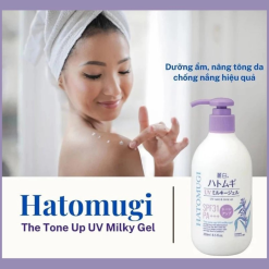 Sữa Dưỡng Thể Hatomugi Chống Nắng & Nâng Tông SPF31 PA+++ 250ml - 4513574036628