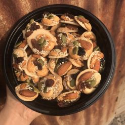 Hộp Bánh Đồng Tiền Việt Quất Hộp Ovan 350G Hộp Quà Tết 2026 - BDTVQHO350