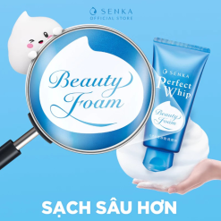 Sữa Rửa Mặt Senka Perfect Whip Sạch Sâu Mướt Mịn Màu Xanh Biển Cho Da Dầu 120g - 455051647568