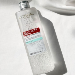 Nước Tẩy Trang Loreal Paris Màu Xám Sạch Sâu Kiềm Dầu Revitalift Crystal Micellar Water 400ml - 6923700981476