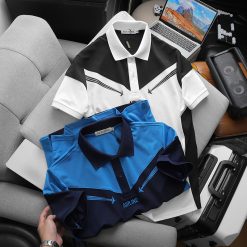 Áo Thun Nam Cổ Bẻ Pack Horse Thêu Nổi Chữ Airline Cao Cấp (Có Size 3x) - CS237