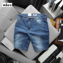 Quần Short Jeans Nam Rurumen Cao Cấp Chất Liệu Co Giãn Size Từ 50kg-90kg (Có size 36) - QB437