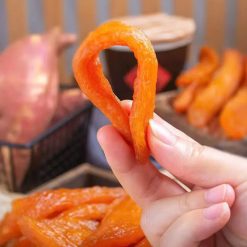 Hộp Khoai Lang Sấy Dẻo Hộp Vuông Tròn 500G Hộp Quà Tết 2026 - KLSDHHCN500