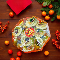 Hộp Bánh Đồng Tiền Việt Quất Bác Giác 170G Hộp Quà Tết 2026 - BDTVQHBG170