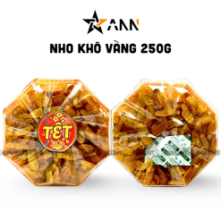 Hộp Nho Vàng Bát Giác 250G Hộp Quà Tết 2026 - NVSHBG250