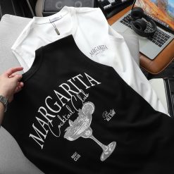 Áo Thun Ba Lỗ Nam Pack Horse In Chữ Margarita Cocktail Club Cao Cấp - AB524