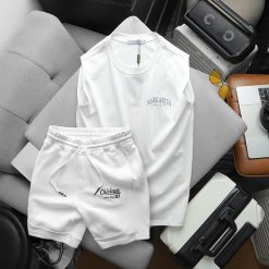 Set Bộ Nam Áo Thun 3 Lỗ In Chữ Margarita Cocktail Club + Quần Short Thun Chicago Cao Cấp - SBN131