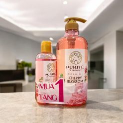 Sữa Tắm Trắng Da Purité Hương Hoa Anh Đào Cherry Blossom 850ml - 8935136865655