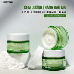 Kem Dưỡng Trắng Da Prettyskin The Pure Chiết Xuất Rau Má Ceramide Cream 52ml - 8809733216434