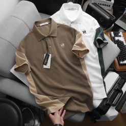 Áo Thun Nam Cổ Bẻ PackHorse Thêu Nổi Logo Con Ngựa (Có size 3x) - CS239