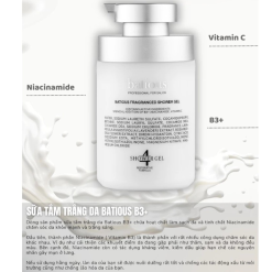 Sữa Tắm Trắng Da Batious Hương Nước Hoa 500ml - Tặng Set Gội Xả Batious Mini - 5061014615166