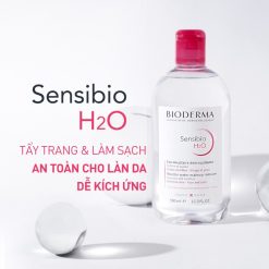 Nước Tẩy Trang Bioderma Màu Hồng Sensibio H2O 500ml Dành Cho Da Nhạy Cảm - 3401345935571