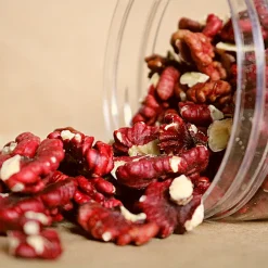 Set Hộp Mix Hạt Ngũ Vị (Hạt Điều Rang Muối, Quả Óc Chó Vàng, Quả Óc Chó Đỏ, Macca, Hạt Dẻ Cười, Hạnh Nhân Rang Bơ) Bông Mai 600G Hộp Tết 2026 - HLVHBM600