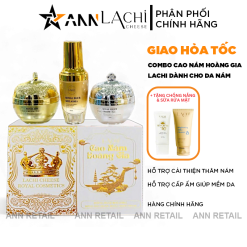 Combo Cao Nám Hoàng Gia Lachi (Serum + Kem Face Ban Ngày + Kem Face Ban Đêm) Giúp Mờ Nám Trắng Da - 8936206760368