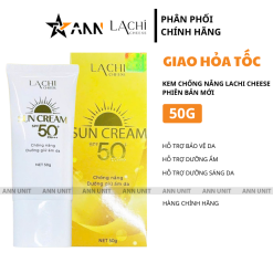 Kem Chống Nắng Lachi Cheese SPF 50+ Royal Sunscreen 50ml - Phiên Bản Mới - KCNLACHI