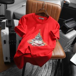 Áo Thun Nam Cổ Tròn Pack Horse In Chữ Merry Christmas (Có Size 3x) - AB526