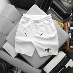 Quần Short Thun Nam Thêu Nổi Logo Chữ (Size Từ 50-80kg) - QB438