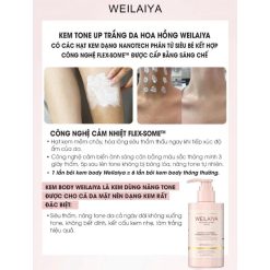 Kem Body Trắng Da Weilaiya Hương Nước Hoa Natural Fragrance Body Cream SPF30 PA+++ 200ml - 6971025881391