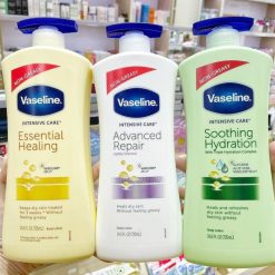 Sữa Dưỡng Thể Vaseline Intensive Care Soothing Hydration Màu Xanh Lá 725ml - Hàng Xách Tay - 8901030912993