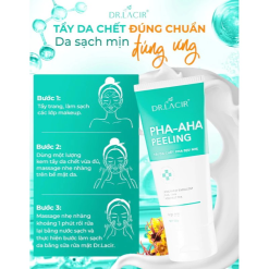 Tẩy Tế Bào Chết Mặt Dr Lacir PHA-AHA Peeling Dịu Nhẹ Cho Da 120g - 8938528007978