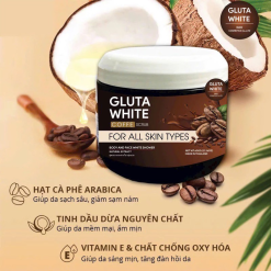 Tẩy Tế Bào Chết Body Gluta White Coffee Scrub Chiết Xuất Cà Phê 600g - TTBCBGW