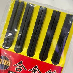 Bộ 10 Đôi Đũa Đen Kháng Khuẩn Hoạ Tiết Vân Vuông 24cm - DKK02