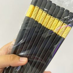 Bộ 10 Đôi Đũa Mạ Vàng Chống Trượt 24cm - DHKMV02