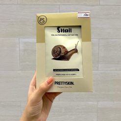 Mặt Nạ Ốc Sên Prettyskin Total Solution Essential Sheet Mask Snail - Hộp 10 Miếng - 8809733210388