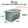 Hộp Đựng Thực Phẩm Rau Củ Trái Cây Có Tay Cầm 28x13x13cm - HDTPCTC