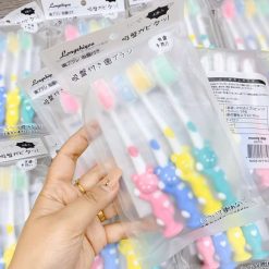 Set 4 Bàn Chải Đánh Răng - Bàn Chải vệ Sinh Răng Miệng Cho Bé Hình Gấu Và Thỏ Dễ Thương - 4BCDRCB